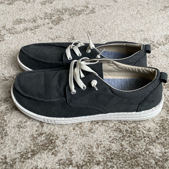 Black canvas loafers - Picture 1 of 4